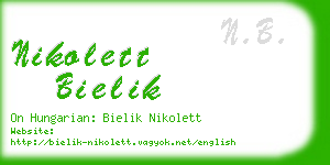 nikolett bielik business card